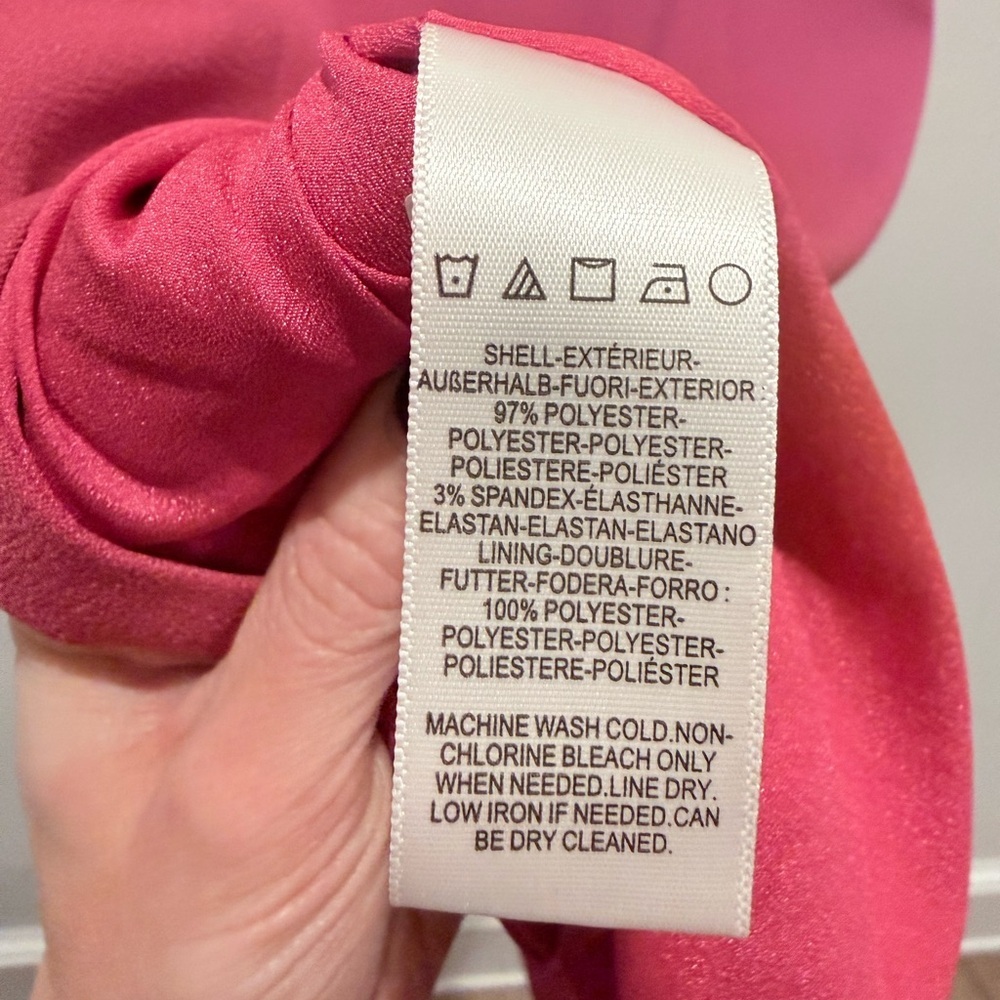 Dress the Population Elle Sweetheart Midi Dress in Hibiscus Pink – Size S NWT - Picture 8 of 11